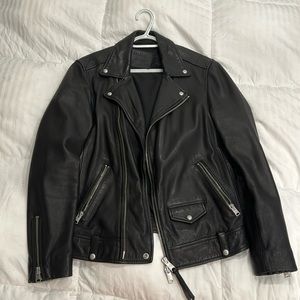 ALLSAINTS Leather jacket size: XS